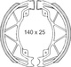 Set saboti frana (ferodo) FT0300 – Aprilia Habana – SR 125-150cc – Gilera Runner 125-180cc – Piaggio Fly – Hexagon LX – Liberty 4T – Ski