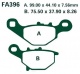 Set placute frana EBC SFA396 - Kawasaki KLX-B - KMX 125 - AN 125 (95-99) - UC Epicuro (99-02) - DR-Z 125 (04-12)