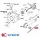 Patina fixa distributie originala Kymco Bet&Win - Dink - Dink Classic - Dink LX - Grand Dink 4T 125-150cc