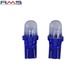 Bec pozitie LED 12V tip 5W W5W W2 1x9.5d - culoare: albastru - set 2 bucati