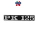 Sigla scris "PK 125" laterala Vespa PK (82-85) 2T AC 125cc