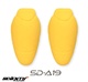 Set protectii genunchi Seventy model SD-A19 - culoare: galben - (set 2 bucati) - compatibile cu blugii moto Seventy