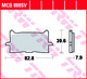 Set placute frana fata TRW MCB888SV - Honda CB 125-300 R (18-21) - CBR 650 RA (19-20) - X-ADV 750 (17-20) - CRF 1000 Africa Twin (16-20)