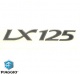 Emblema scris „LX 125” originala Vespa LX 4T AC 125cc - montaj lateral