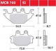 Set placute frana TRW MCB760SI - Adly - CAN-AM 250 - Kymco KXR - Maxxer - MXU 250-500 - TGB Blade - Yamaha YZF-R 125 (08-13)