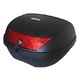Cutie portbagaj (topcase) SHIN YO model Napoli culoare: negru (volum: 48 litri) – include placa de montaj
