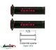 Set mansoane road-racing Domino model A010 - culoare: negru/rosu (lungime: 125 mm)