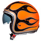 Casca MT Le Mans SV Flaming negru/portocaliu lucios (ochelari soare integrati)