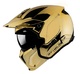 Casca MT Streetfighter SV A9 auriu cromat lucios (ochelari soare integrati) - masca (protectie) barbie si cozoroc detasabile