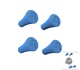 Set capace cauciuc (dopuri) suport telefon mobil cu montaj pe ghidon RAM Mount X-Grip - culoare: albastru (kit 4 bucati)