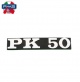 Sigla scris "PK 50" laterala Vespa PK (82-84) 2T AC 50cc