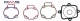 Set complet garnituri Gilera Runner FXR (97-02) - Piaggio Hexagon LXT (98-99) - Italjet Dragster (99-00) 2T LC 180cc