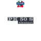Sigla scris "PK 50 S Elestart" laterala Vespa PK 50 Avviamento (84-89) - PK 50 S Elestart (83-) 2T AC 50cc