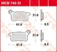 Set placute frana fata-spate TRW MCB740SI - KTM SX 65 (02-23) - SX 85 (03-10) 2T LC 65-85cc