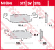 Set placute frana fata stanga TRW MCB682 - Kawasaki ER-6 - KL - KLE 650 - Z 750 - VN 900 - Suzuki GSF Bandit - DL 650